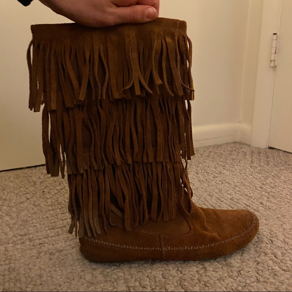 3 Layer Fringe Boots